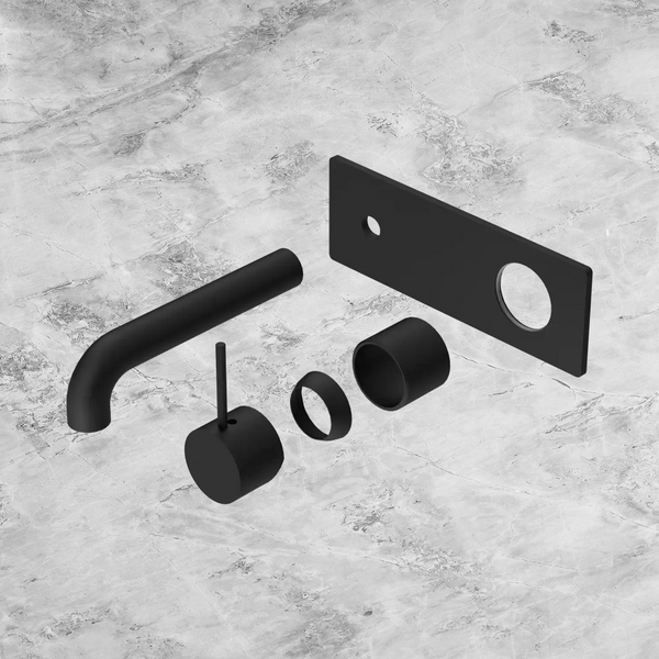Nero Mecca Wall Basin/Bath Mixer Handle Up 160mm (Trim Kit Only) Matte Black
