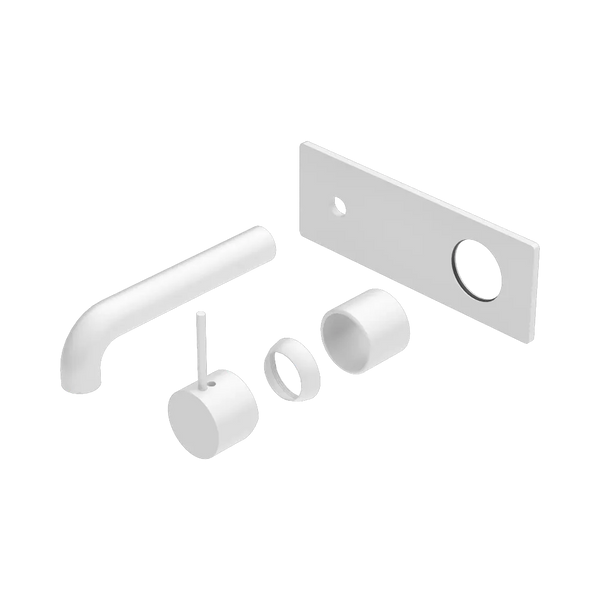 Nero Mecca Wall Basin/Bath Mixer Handle Up 160mm (Trim Kit Only) Matte White