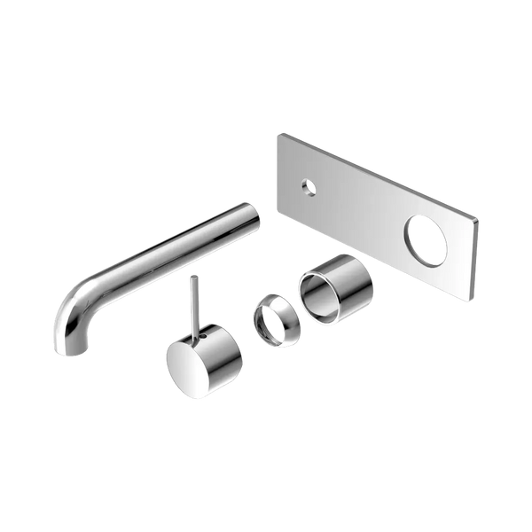 Nero Mecca Wall Basin/Bath Mixer Handle Up 185mm (Trim Kit Only) Chrome