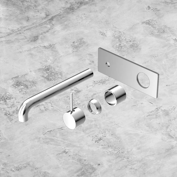 Nero Mecca Wall Basin/Bath Mixer Handle Up 260mm (Trim Kit Only) Chrome