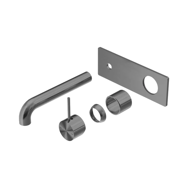 Nero Mecca Wall Basin/Bath Mixer Handle Up 260mm (Trim Kit Only) Gunmetal
