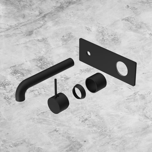 Nero Mecca Wall Basin/Bath Mixer Handle Up 260mm (Trim Kit Only) Matte Black