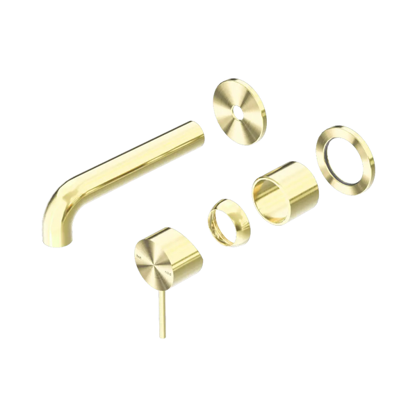 Nero Mecca Wall Basin/Bath Mixer Separate Back Plate 120mm (Trim Kit Only) Brushed Gold