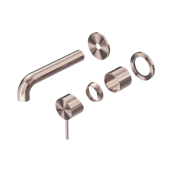 Nero Mecca Wall Basin/Bath Mixer Separate Back Plate 120mm (Trim Kit Only) Brushed Bronze
