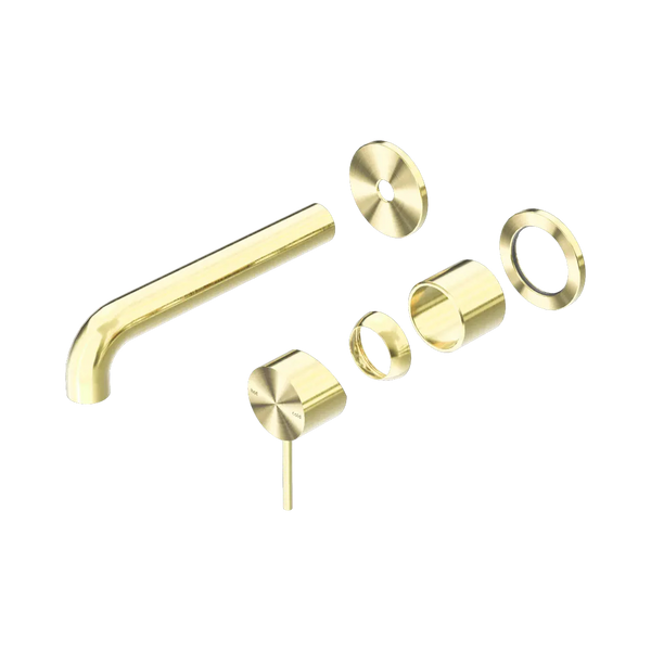 Nero Mecca Wall Basin/Bath Mixer Separate Back Plate 185mm (Trim Kit Only) Brushed Gold