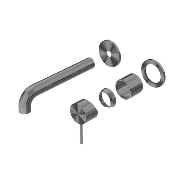 Nero Mecca Wall Basin/Bath Mixer Separate Back Plate 185mm (Trim Kit Only) Gunmetal