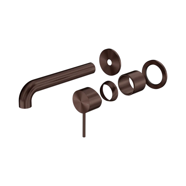 Nero Mecca Wall Basin/Bath Mixer Separate Back Plate 185mm (Trim Kit Only) Rome Bronze