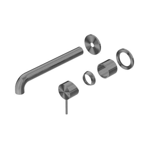 Nero Mecca Wall Basin/Bath Mixer Separate Back Plate 230mm (Trim Kit Only) Gunmetal