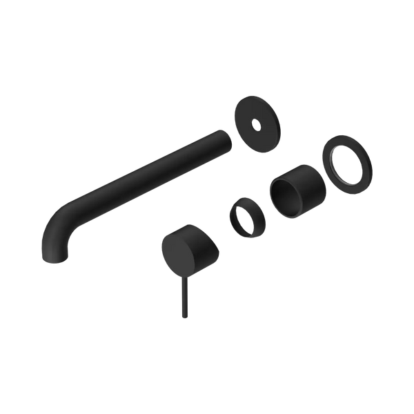 Nero Mecca Wall Basin/Bath Mixer Separate Back Plate 230mm (Trim Kit Only) Matte Black