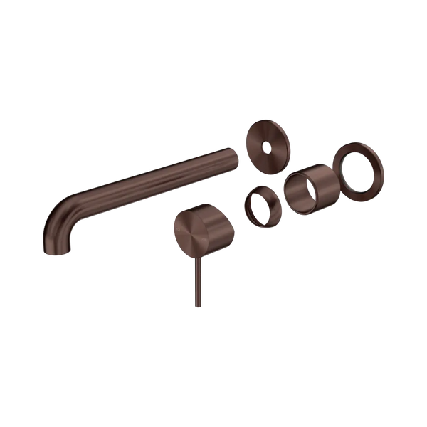 Nero Mecca Wall Basin/Bath Mixer Separate Back Plate 230mm (Trim Kit Only) Rome Bronze