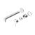 Nero Mecca Wall Basin/Bath Mixer Separate Back Plate 260mm (Trim Kit Only) Chrome