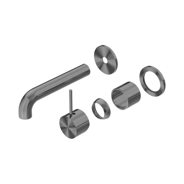Nero Mecca Wall Basin/Bath Mixer Separate Back Plate Handle Up 120mm (Trim Kit Only) Gunmetal