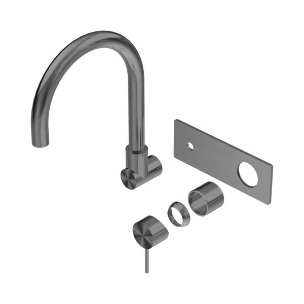 Nero Mecca Wall Basin/Bath Mixer Swivel Spout (Trim Kit Only) Gunmetal