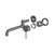 Nero Mecca Wall Basin/Bath Mixer Swivel Spout 225mm (Trim Kit Only) Gunmetal