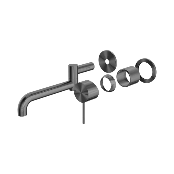 Nero Mecca Wall Basin/Bath Mixer Swivel Spout 225mm (Trim Kit Only) Gunmetal