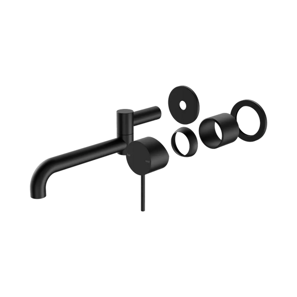 Nero Mecca Wall Basin/Bath Mixer Swivel Spout 225mm (Trim Kit Only) Matte Black