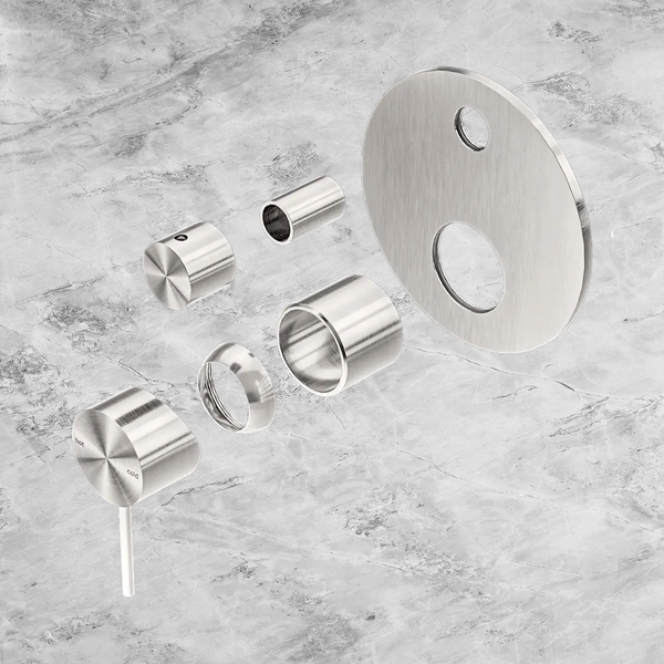 Nero Mecca Shower Mixer with Diverter (Trim Kit Only) Brushed Nickel