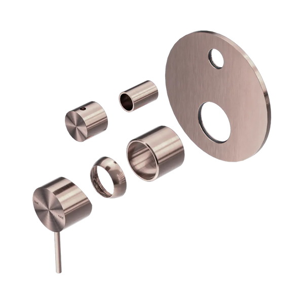 Nero Mecca Shower Mixer with Diverter (Trim Kit Only) Brushed Bronze
