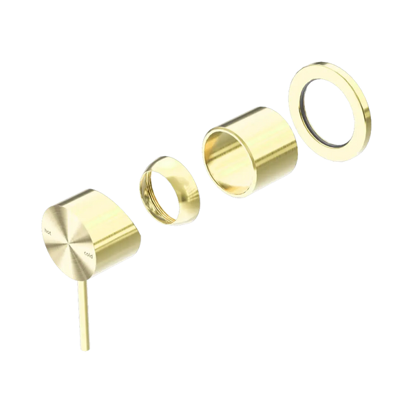 Nero Mecca Shower Mixer 60mm Plate (Trim Kit Only) Brushed Gold
