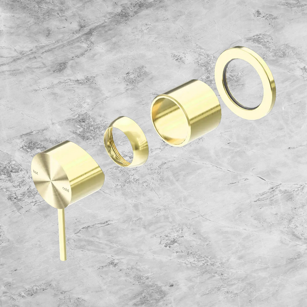 Nero Mecca Shower Mixer 60mm Plate (Trim Kit Only) Brushed Gold