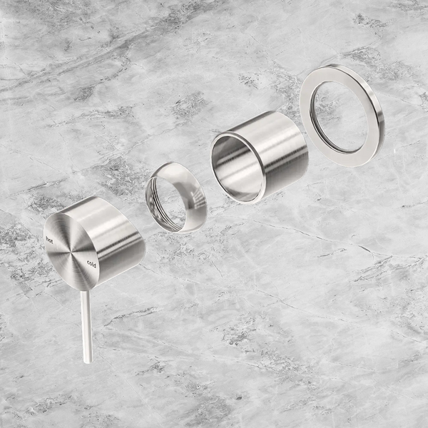 Nero Mecca Shower Mixer 60mm Plate (Trim Kit Only) Brushed Nickel