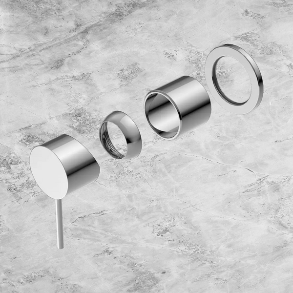 Nero Mecca Shower Mixer 60mm Plate (Trim Kit Only) Chrome