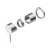 Nero Mecca Shower Mixer 60mm Plate (Trim Kit Only) Chrome