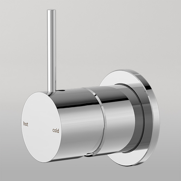 Nero Mecca Shower Mixer 60mm Handle Up Plate Chrome