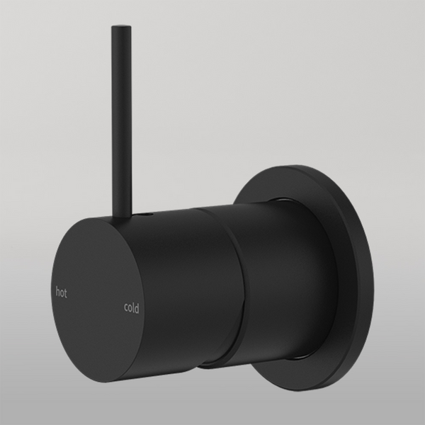 Nero Mecca Shower Mixer 60mm Handle Up Plate Matte Black