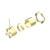 Nero Mecca Shower Mixer 60mm Handle Up Plate (Trim Kit Only) Brushed Gold