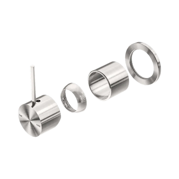 Nero Mecca Shower Mixer 60mm Handle Up Plate (Trim Kit Only) Brushed Nickel