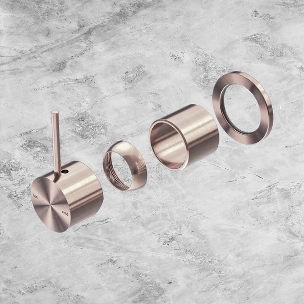 Nero Mecca Shower Mixer 60mm Handle Up Plate (Trim Kit Only) Brushed Bronze