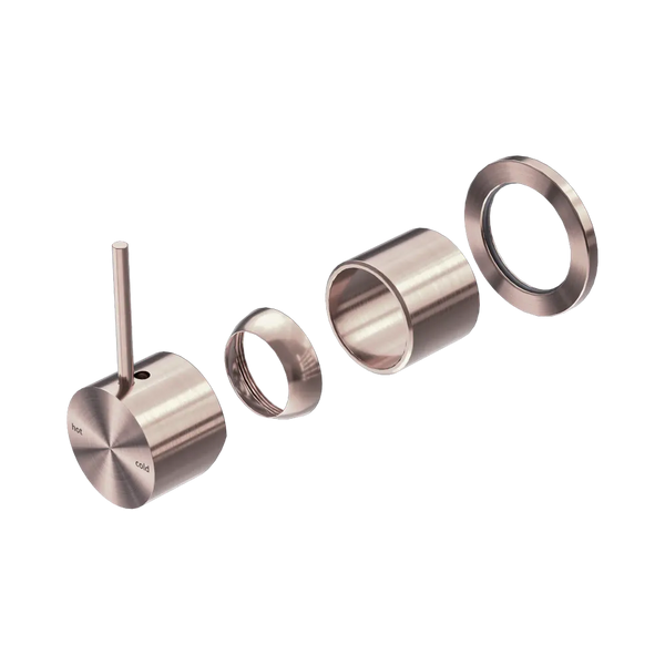 Nero Mecca Shower Mixer 60mm Handle Up Plate (Trim Kit Only) Brushed Bronze