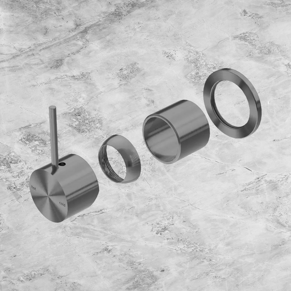 Nero Mecca Shower Mixer 60mm Handle Up Plate (Trim Kit Only) Gunmetal