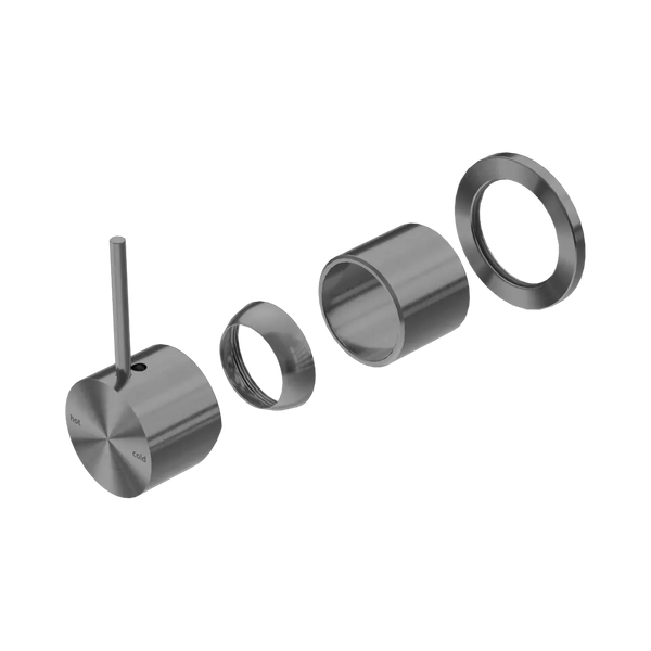 Nero Mecca Shower Mixer 60mm Handle Up Plate (Trim Kit Only) Gunmetal