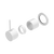 Nero Mecca Shower Mixer 60mm Handle Up Plate (Trim Kit Only) Matte White