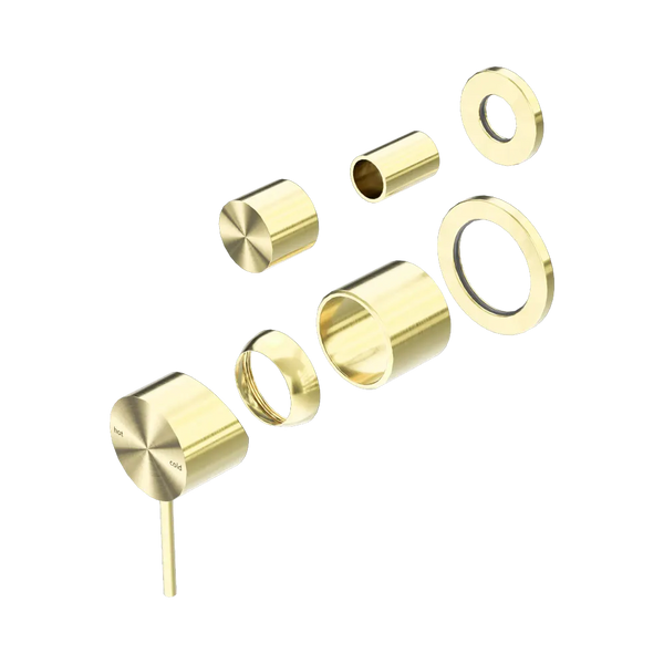 Nero Mecca Shower Mixer with Diverter Separate Back Plate (Trim Kit Only) Brushed Gold