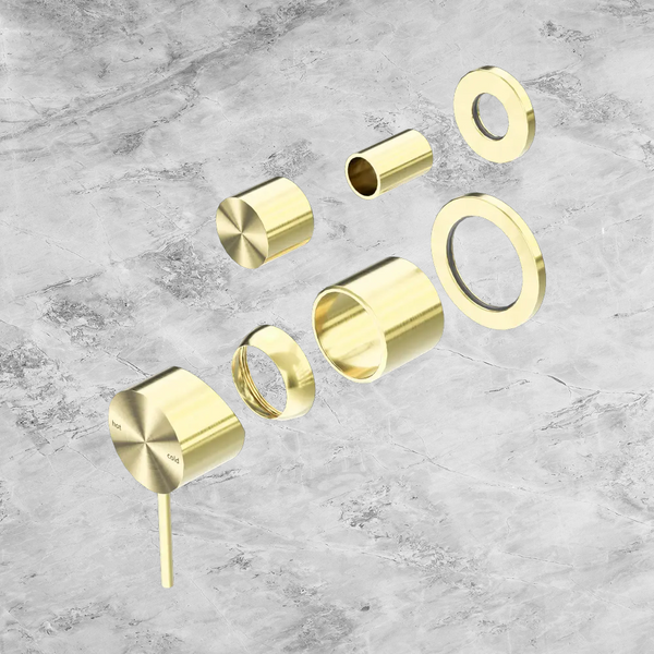 Nero Mecca Shower Mixer with Diverter Separate Back Plate (Trim Kit Only) Brushed Gold