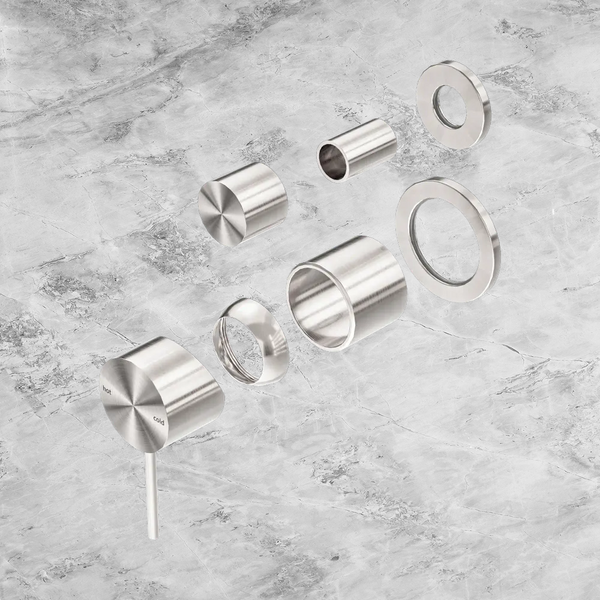 Nero Mecca Shower Mixer with Diverter Separate Back Plate (Trim Kit Only) Brushed Nickel