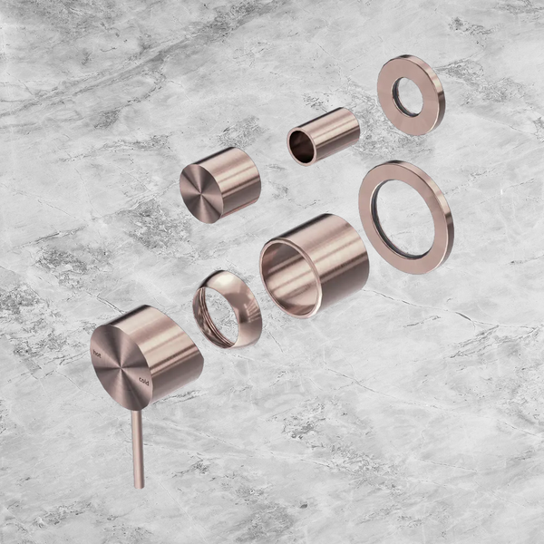 Nero Mecca Shower Mixer with Diverter Separate Back Plate (Trim Kit Only) Brushed Bronze