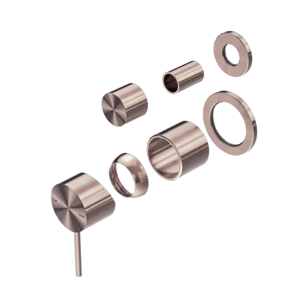 Nero Mecca Shower Mixer with Diverter Separate Back Plate (Trim Kit Only) Brushed Bronze