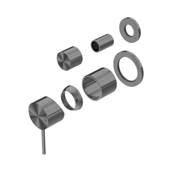 Nero Mecca Shower Mixer with Diverter Separate Back Plate (Trim Kit Only) Gunmetal