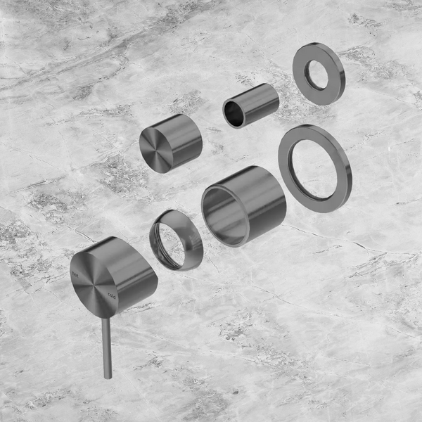 Nero Mecca Shower Mixer with Diverter Separate Back Plate (Trim Kit Only) Gunmetal