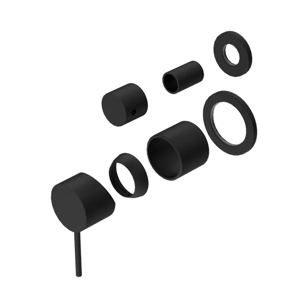 Nero Mecca Shower Mixer with Diverter Separate Back Plate (Trim Kit Only) Matte Black