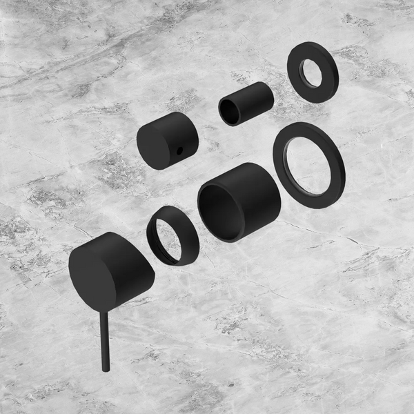 Nero Mecca Shower Mixer with Diverter Separate Back Plate (Trim Kit Only) Matte Black