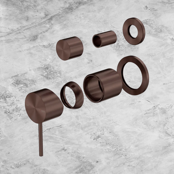 Nero Mecca Shower Mixer with Diverter Separate Back Plate (Trim Kit Only) Rome Bronze