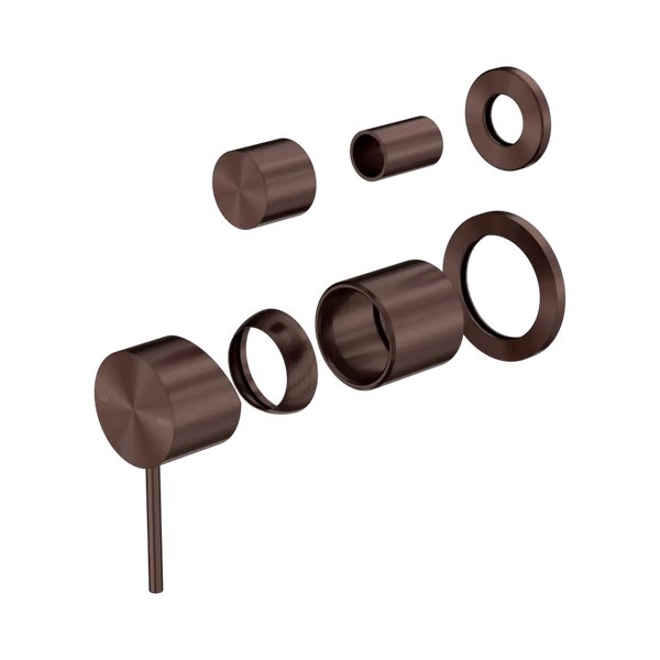 Nero Mecca Shower Mixer with Diverter Separate Back Plate (Trim Kit Only) Rome Bronze