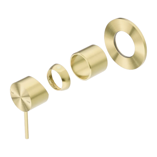 Nero Mecca Shower Mixer 80mm Plate (Trim Kit Only) Brushed Gold