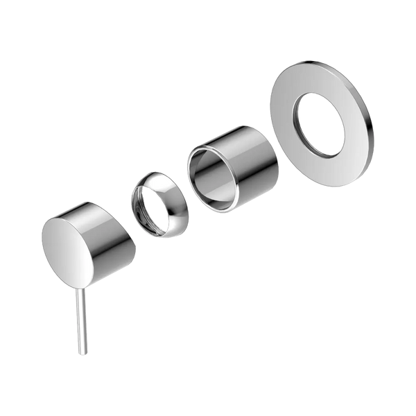 Nero Mecca Shower Mixer 80mm Plate (Trim Kit Only) Chrome