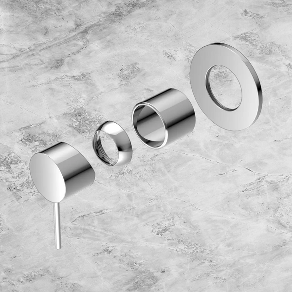 Nero Mecca Shower Mixer 80mm Plate (Trim Kit Only) Chrome